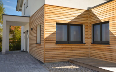 Facciate in legno per il rivestimento esterno della casa