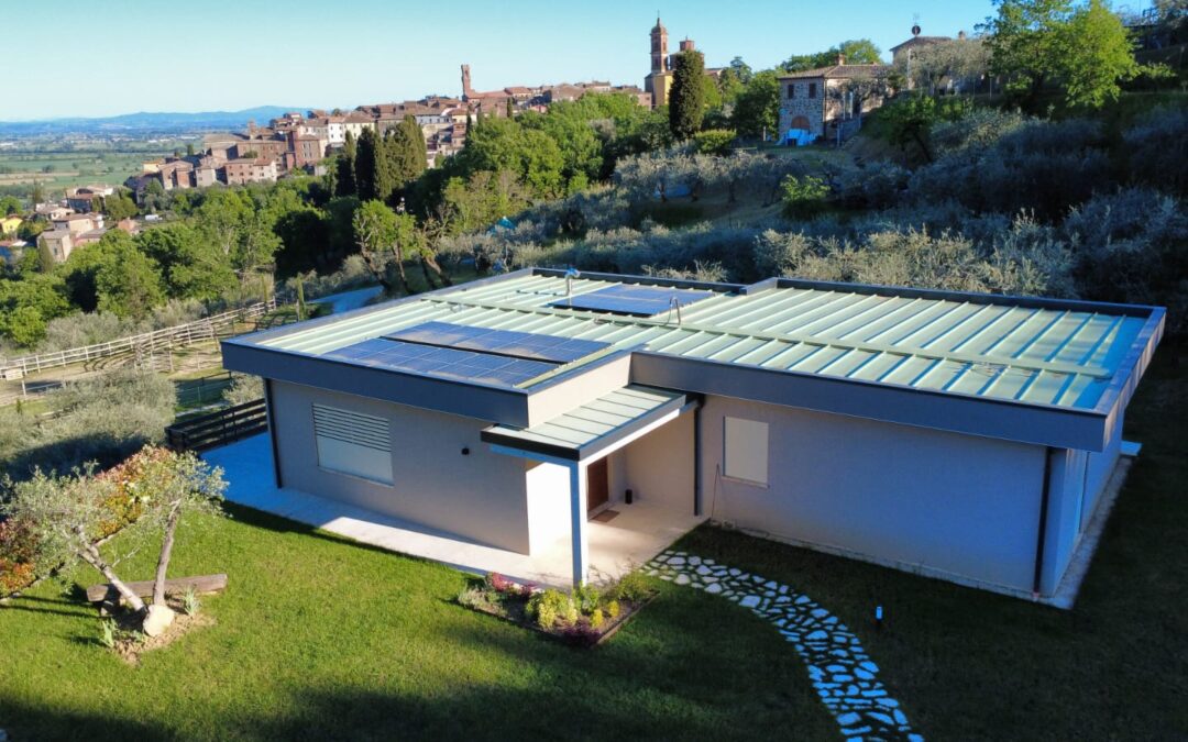 una casa in legno su misura